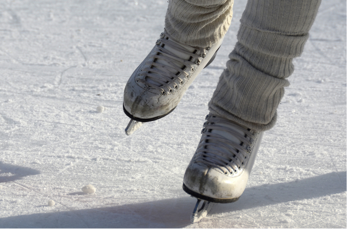 Schlitschuh Nahaufnahme
